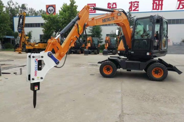 西藏拉薩輪式挖掘機廠家直銷75輪式挖掘機抓木機
