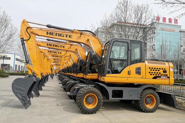 西藏輪式挖掘機那曲廠家供應恒特HT145W輪式挖掘機2020西藏新款輪挖
