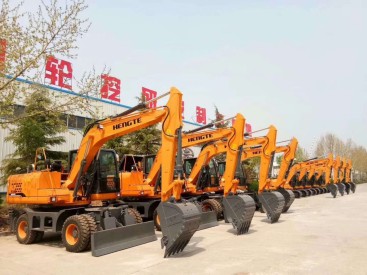 西藏輪式挖掘機藏廠家供應恒特HT145W輪式挖掘機2020新款輪式挖掘機