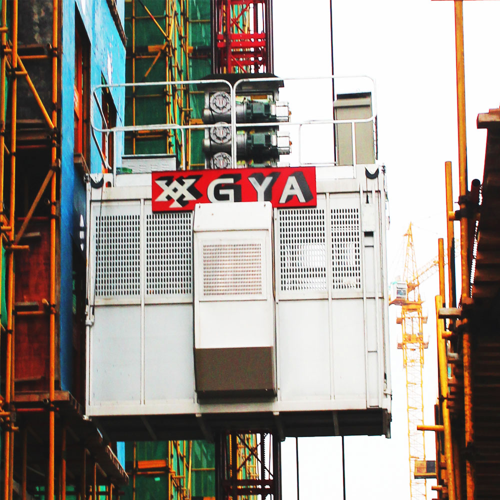 广州逸安 销售GYA SC120直销曲线型施工升降机 倾斜式施工升降机