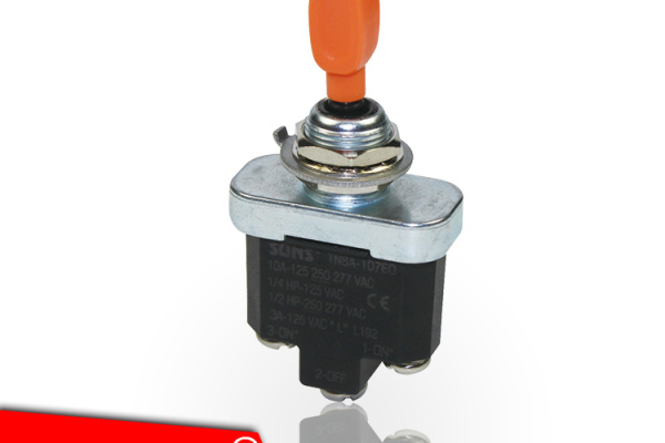 供應SUNS美國三實TN8A-107EO防水鈕子開關自動複位式高空作業車電氣係統 橙色塑料鈕子