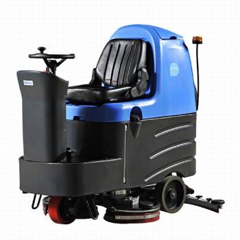 供应容恩R125BT85驾驶式洗地机 工厂全自动洗地车地坪漆面用洗地机