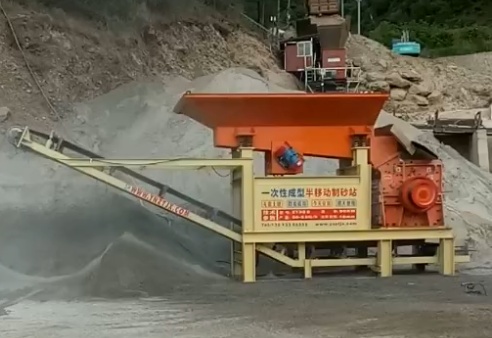 供应云南中天ZT45型制砂设备 一次成型半移动制砂破碎站