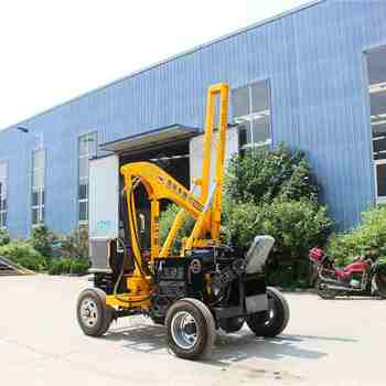 供应恒旺HZH- 260打桩机高速公路波形护栏压桩机