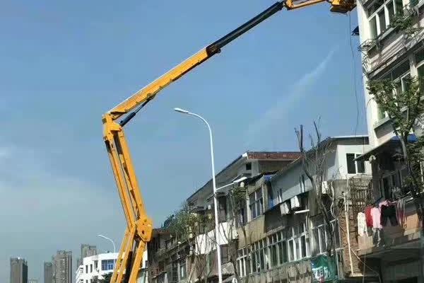 广州租赁剪刀曲臂直臂式高空作业车出租空机