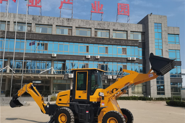 中亞重科四輪液壓裝載機 小型兩頭忙挖掘裝載機  多功能鏟挖一體機