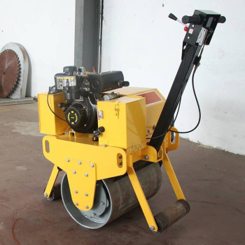 手扶式单钢轮压路机 工程压实机 汽柴油振动压土机