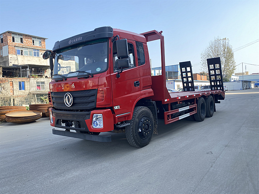 後雙橋平板運輸車   3橋平板車   220平板運輸車