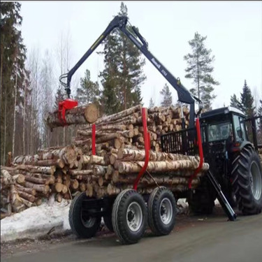 山上转运木材抓木机 轮式抓木机 农用车载抓木机