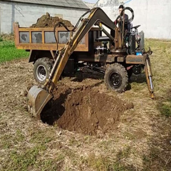 厂家直销10吨挖掘装载机 挖掘运输一体车 四驱四不像随车挖