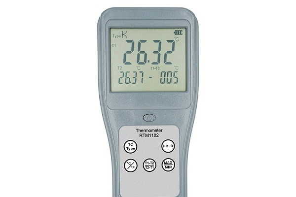 供應REALLTECH熱電偶表麵溫度計雙通道高溫檢測儀