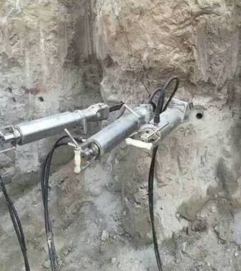 手持式液压劈裂机施工视频