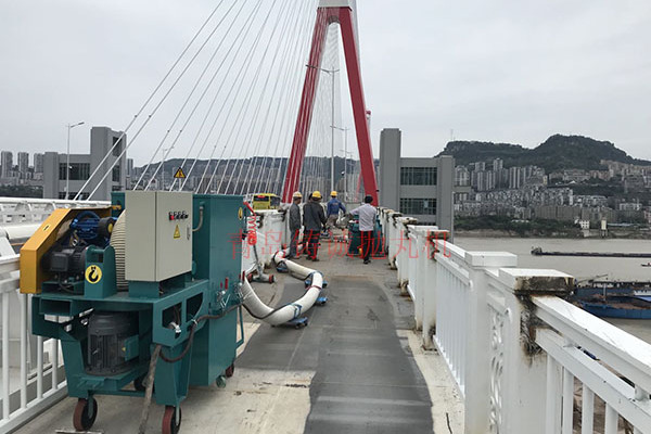 供应青岛铸诚pw550铣刨机-钢桥面抛丸清理机-桥面防水粗化设备