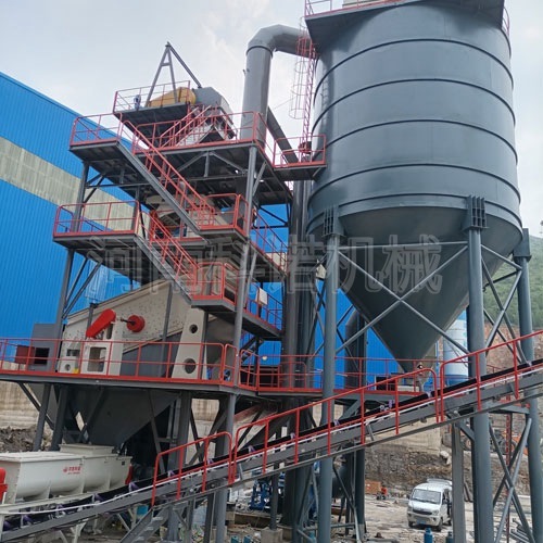 供應河南科諾KNZX時產120噸樓式製砂生產線案例