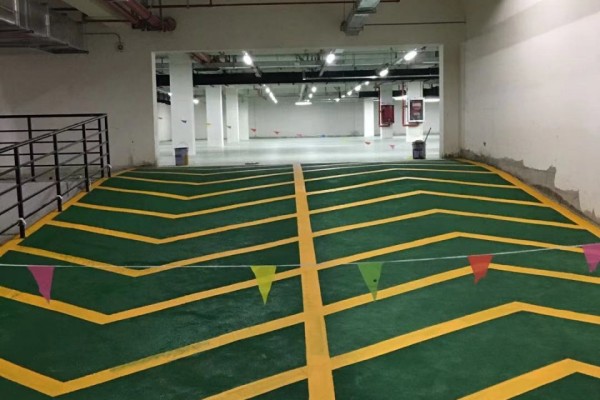 南京道路划线-地下车库防滑坡道施工工序