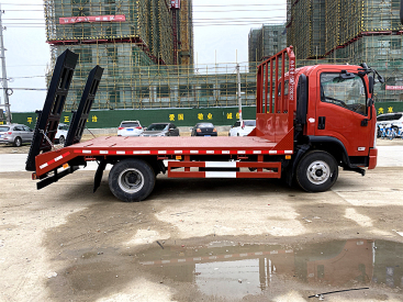 供应国六150拖车  150挖机平板运输车