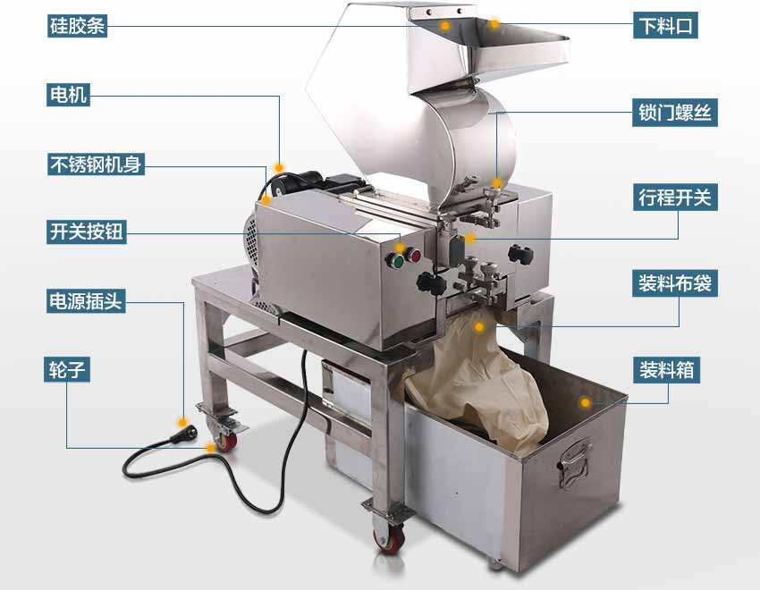 供应化工树脂药材香精香料食品不锈钢破碎机