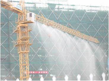 供应移动式塔吊喷淋建筑工地塔吊喷淋工地降温降尘设备