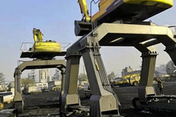 山东厂家改装挖掘机大长腿 煤矿卸料机 铁路卸煤机