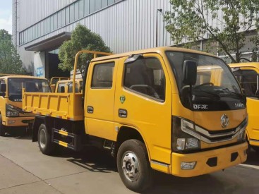河南東風雙排座公路養護車小編為你解讀德爾塔自卸式垃圾車