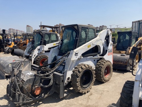出售二手进口原装大流量山猫s300滑移装载机，小型装载机