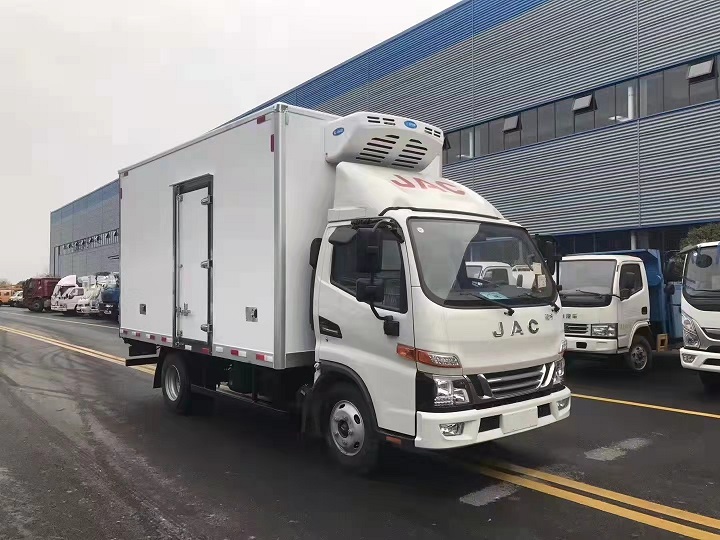 江淮駿鈴V5藍牌4.2米冷藏車，冷鏈運輸，冷藏車生產廠家