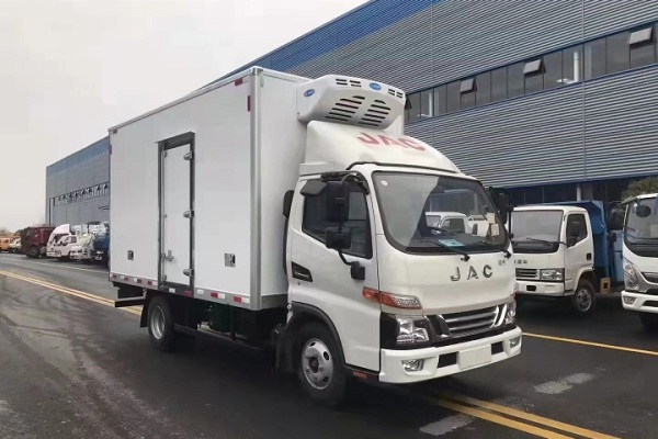 江淮骏铃V5蓝牌4.2米冷藏车，冷链运输，冷藏车生产厂家