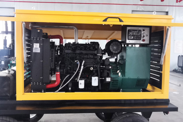 潍柴拖车防雨棚发电机组 野外施工常用应急电源 50千瓦柴油发电机组