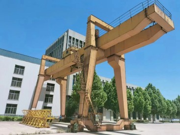 淄博工地雙主梁二手32噸龍門吊跨度22米