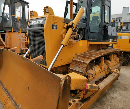 青岛二手推土机市场|山推160湿地履带铲运机 手动档