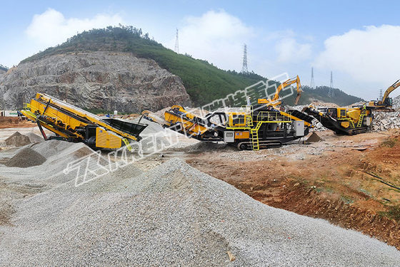移动破碎机 建筑垃圾处理设备 供应制砂机 河卵石破碎使用