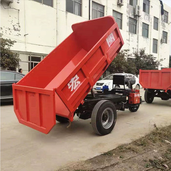 供应宏图HT-5T电动翻斗式三轮车 蓄电池动力自卸车 噪音小无烟更实用