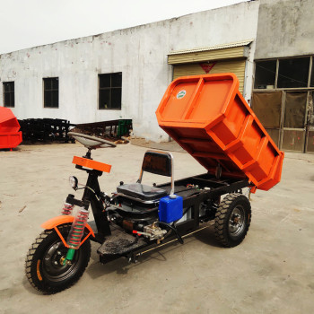 供应宏图小型工程车 自卸式1吨电动三轮车 矿用翻斗车
