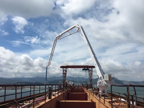 供应信瑞重工布料杆船用液压布料杆混凝土布料机供应商