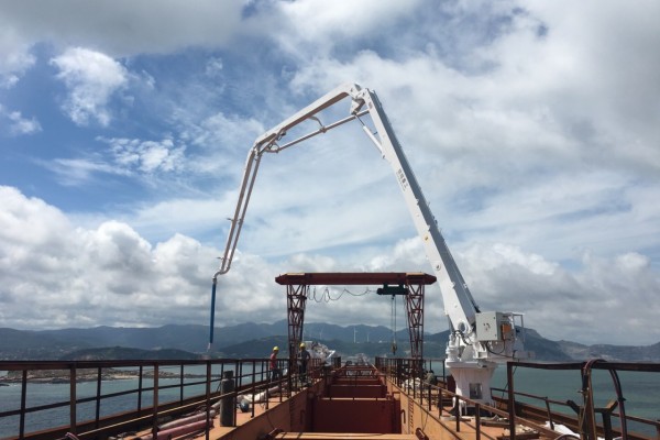 供应信瑞重工布料杆船载布料机21米新型布料机