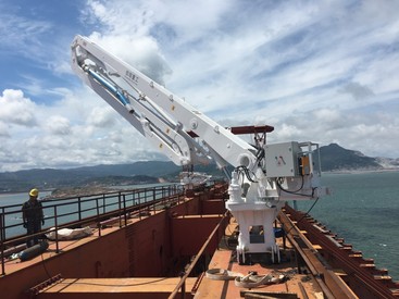 供应信瑞重工布料杆船用布料机液压布料杆