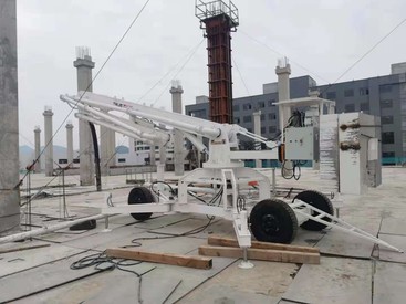供应信瑞重工布料杆车轮式液压布料机出售
