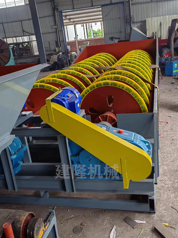 单双螺旋洗砂机大型工地筛沙砂全套石粉小型脱泥自动洗沙砂机设备