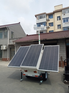 移动式太阳能照明灯塔丨太阳能拖车系统丨光伏储能发电站