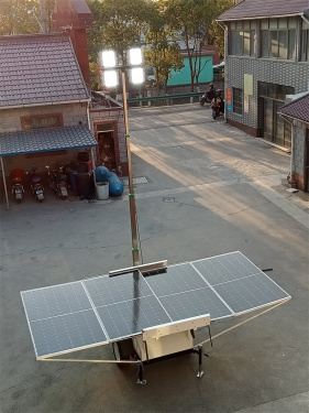 供应太阳能照明灯拖车系统  移动升降照明灯塔 矿山野外作业灯