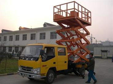 北京出租6-38米直臂高空车路灯维修监控安装升降机