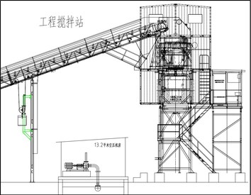 搅拌楼模块化主结构