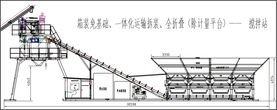 免基础全折叠快拆装搅拌站