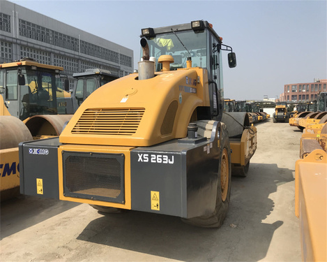 琼中县二手压路机市场|徐工单钢轮振动20吨22吨26吨压路机出售